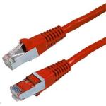 Dynamix PLR-AUGS-15 Cat6A RJ45 Patch Lead - 15m - Red S/FTP - Shielded - 10G - 26AWG - 500MHz - Slimline - Gold Plated