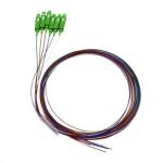 Dynamix FPT-OS1SCA-6 OS2 SC APC Pigtail - 6 Pack - 2m Singlemode - Colour Coded - 900um - Tight Buffer