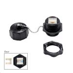 Dynamix IPR-C6J Cat6 Keystone Jack IP67 Rated - Shielded - Dust Cap