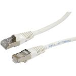 Dynamix PLW-AUGS-1 Cat6A RJ45 Patch Lead - 1m - White S/FTP - Shielded - 10G - 26AWG - Slimline - 500MHz - Gold Plated
