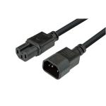 Dynamix C-POWERCX15 10A IEC C14 to C15 Power Extension Cord - 1.8m - Black SAA Approved