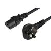 Dynamix C-PFH3PC13-1 7.5A Flat Head 3 Pin to IEC C13 Power Cord - 1m - Black 0.75mm Copper Core - SAA Approved Dynamix C-PFH3PC13-1 7.5A Flat Head 3 Pin to IEC C13 Power Cord - 1m - Black 0.75mm Copper Core - SAA Approved