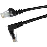 Dynamix PLKRA-C6-1H 1.5m Cat6 Black UTP Right   Angled Patch Lead (T568A Specification) 250MHz