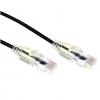 Dynamix PLSK-C6-0.5 Cat6A RJ45 Patch Lead - 50cm - Black UTP - 10G - 30AWG - Ultra-Slim - Gold Plated - PoE 802.3af Dynamix PLSK-C6-0.5 Cat6A RJ45 Patch Lead - 50cm - Black UTP - 10G - 30AWG - Ultra-Slim - Gold Plated - PoE 802.3af