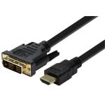 Dynamix C-HDMIDVI-2 2m HDMI Male to DVI-D Male (18+1) Cable Single Link Max Res: 1080P60Hz, Bi-directional.