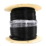 Dynamix 152M Roll RG-6 Shielded Cable Black 75 Ohm. 16 AWG solid core. Foil and braid shield.