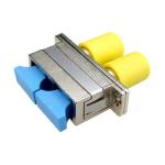 Dynamix A-FIBSCST-DSM Duplex Single-Mode SC to ST Fibre Joiner - Blue Ceramic Sleeve