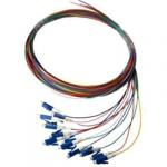 Dynamix FPT-OM1LC-12  2M LC Pigtail OM1 12 Pack   Colour Coded, 900um Multimode Fibre, Tight buffer