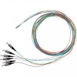 Dynamix FPT-OM3ST-6 OM3 ST Pigtail - 6 Pack - 2m Multimode - Colour Coded - 900um - Tight Buffer