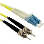 Dynamix FSM-LCST-2 OS1 LC to ST Fibre Lead - 2m - Yellow 9 Micron - Duplex - Singlemode - G657A1 Bend Insensitive - LSZH Jacket
