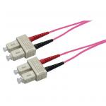 Dynamix FL-SCSCOM4-5 OM4 SC to SC Fibre Lead - 5m - Raspberry Pink 50 Micron - Duplex - Multimode