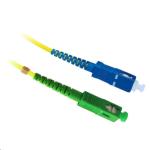 Dynamix FSM-SCASC-1-SX OS1 SC APC to SC Fibre Lead - 1m - Yellow 9 Micron - Simplex - Singlemode - G657A1 Bend Insensitive - LSZH Jacket