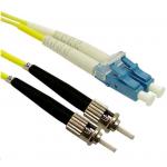 Dynamix FSM-LCST-0 OS1 LC to ST Fibre Lead - 50cm - Yellow 9 Micron - Duplex - Singlemode - G657A1 Bend Insensitive - LSZH Jacket
