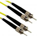 Dynamix FSM-STST-5 OS1 ST to ST Fibre Lead - 5m - Yellow 9 Micron - Duplex - Singlemode - G657A1 Bend Insensitive - LSZH Jacket