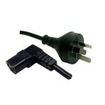 Dynamix C-POWERCR5 5M 3-Pin Plug to Right Angled IEC Female Connector 10A. SAA Approved Power Cord. 1.0mm copper core.