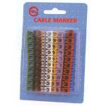 Dynamix CABM01 Colour Coded Cable Markers - pack   of 100. Fit for O.D. 4 - 5.5mm
