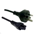 Dynamix C-POWERNC03 0.3M 3pin Clover Shaped Power Cord 3 Pin Plug to Clover shaped Female Connector AUS/NZ AA Approved premium quality cable  for NOTEBOOK &many others