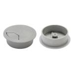 Dynamix CG60GY 60mm Round Desk Grommet. Easily & Neatly Store your Power, Communication, Audio, Video, Computer & Data Cables. Perfect for Installation in Desks, Workstations etc. Grey Colour.