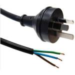 Dynamix C-PB3C10-4 3 Core 1mm 10A 3 Pin Plug to Bare End Cable - 4m