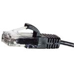 Legrand PLC6BL-1SL Cat6 RJ45 Patch Cord - 1m - Black UTP - Slimline