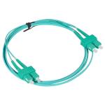 Legrand 32631 OM4 SC/SC LCS3 Patch Cord - 2m - Aqua Duplex - MM
