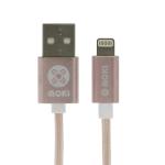 Moki SynCharge ACC-MSTLCAKSRG Lightning Cable - Braided - King Size - 3m - Rose Gold