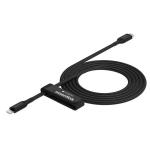 Mophie 2M Essential USB-C to Lightning Fast Charging Cable - Black, Fast Charge for iPhone, Apple MFi Certified, Soft Braided nylon, Heavy-Duty Construction
