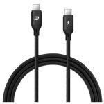 Momax 100W 1.2M USB-C To USB-C PD Fast Charging Cable - Black, Support Up To 100W(20V/5A) PD Fast Charging, E-Marker Chip Built-in , Compatible with Samsung Super Fast Charging, Braided