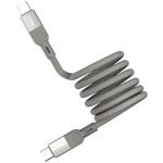 Momax Mag Link 100W USB-C Cable - 1m - Titanium PD Fast Charging - Magnetic - Durable Triple Braided Nylon - Supports iPhone / Samsung / Google / Oppo / Oneplus
