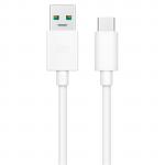 OPPO Vooc USB Type C Sync & Charge Cable 1M, White, Support 25W Vooc Flash Charge (R17,R15 Pro, R15)
