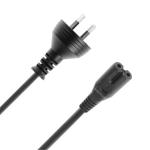 PUDNEY P3601 1.5 Meter 2 Pin C7  figure-8 power cable Figure 8 PL-FG8 for NOTEBOOK &more SAA Approved Retail packed