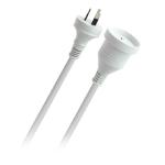 PUDNEY P4102 2m Power Extension Cable Cord AU/NZ SAA APPROVED 240v AC power lead. 3 pin AC connector