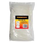 Powerforce POWCT1002NT-1000 Standard - Nylon 6/6 Cable Tie - 102mm x 2.5mm - Natural - 1000 Pack Indoor - UL 94V-2 Flammability Rating - MIL-S-23190E Tensile Strength