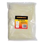 Powerforce POWCT2007NT-1000 Standard - Nylon 6/6 Cable Tie - 200mm x 7.6mm - Natural - 1000 Pack Indoor - UL 94V-2 Flammability Rating - MIL-S-23190E Tensile Strength