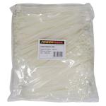 Powerforce POWCT2504NT-1000 Standard - Nylon 6/6 Cable Tie - 250mm x 4.8mm - Natural - 1000 Pack Indoor - UL 94V-2 Flammability Rating - MIL-S-23190E Tensile Strength