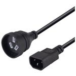 CM1CN050 10A C14 IEC plug to 10A NZ 3pin socket on 0.5m lead