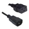 RackPower CM2CC040-12 10A - 16A C19 C14 to C19 Cable - 40cm - Black 1.5mm2 - PVC RackPower CM2CC040-12 10A - 16A C19 C14 to C19 Cable - 40cm - Black 1.5mm2 - PVC