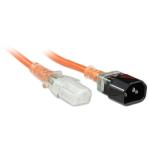 RackPower CM1CC250M 10A C14 to C13 Cable - 2.5m - Orange 1mm2 - PVC