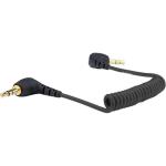 RODE SC2 Right-Angle 3.5mm TRS Coiled Patch Cable - 3.5mm TRS Male to 3.5mm TRS Male, Works with Rode Wireless GO Receivers