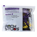 RACKSTUDS RSL2100P Series II 100-pack Purple Smart Rack Mounting System, In Ziplock Resealable Bag, Universal Replacements for cage nuts