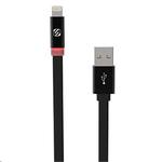 SCOSCHE i3FLED CHARGE & SYNC CABLE W/CHARGE LED FOR LIGHTNING USB DEVICES - 3FT CABLE LENGTH (BLACK)