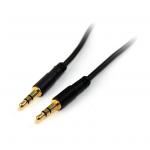 StarTech MU3MMS 3 ft Slim 3.5mm Stereo Audio Cable - M/M