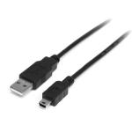 StarTech.com USB2HABM2M USB 2.0 - 480Mbps USB-A to Mini USB Cable - 2m A to Mini B - M/M
