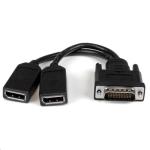 StarTech DMSDPDP1 20 cm (8") DMS-59 to Dual DisplayPort Adapter Cable - 4K x 2K Video - LFH DMS 59 pin (M) to 2x DisplayPort 1.2 (F) Splitter Y Cable - LFH Graphics Card to Dual DP Monitors