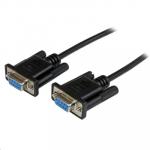 StarTech SCNM9FF2MBK 2m Black DB9 RS232 Null Modem Cable FF