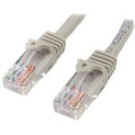 StarTech.com 45PAT2MGR Cat5e Patch Cable - 2m - Gray Snagless - UTP - RJ45 Connectors