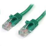 StarTech.com 45PAT3MGN Cat5e Patch Cable - 3m - Green Snagless - UTP - RJ45 Connectors