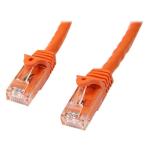 StarTech.com N6PATC1MOR Cat6 - 10GbE - 100W PoE++ Ethernet Cable - 1m - Orange Gigabit Ethernet Wire / 650MHz 100W PoE++ RJ45 UTP Category 6 Network / Patch Cord Snagless with Strain Relief Fluke Tested UL / TIA Certified - Male to Male