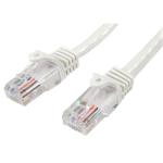StarTech.com 45PAT1MWH Cat5e Patch Cable - 1m - White Snagless - UTP - RJ45 Connectors - High-Quality - Power-over-Ethernet Capability