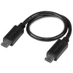 StarTech UUUSBOTG8IN USB OTG Cable - Micro USB to Micro USB - M/M - 20cm